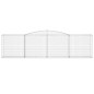 vidaXL Cestas de gaviones 10 uds forma de arco hierro 400x50x100/120cm vidaXL Cestas de gaviones 10 uds forma de arco hierro 400x50x100/120cm