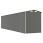vidaXL Cobertizo de jardín acero galvanizado gris claro 192x855x223 cm