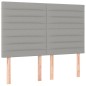 vidaXL Cama box spring colchón y luces LED tela gris claro 140x190 cm vidaXL Cama box spring colchón y luces LED tela gris claro 140x190 cm