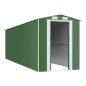 vidaXL Cobertizo de jardín acero galvanizado verde 192x689x223 cm vidaXL Cobertizo de jardín acero galvanizado verde 192x689x223 cm