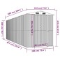 vidaXL Cobertizo de jardín acero galvanizado verde 192x689x223 cm vidaXL Cobertizo de jardín acero galvanizado verde 192x689x223 cm