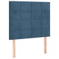 vidaXL Cama box spring colchón y LED terciopelo azul oscuro 120x200 cm vidaXL Cama box spring colchón y LED terciopelo azul oscuro 120x200 cm