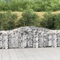vidaXL Cestas de gaviones 20 uds forma de arco hierro 400x50x80/100 cm vidaXL Cestas de gaviones 20 uds forma de arco hierro 400x50x80/100 cm