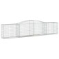 vidaXL Cestas de gaviones 20 uds forma de arco hierro 400x50x80/100 cm vidaXL Cestas de gaviones 20 uds forma de arco hierro 400x50x80/100 cm