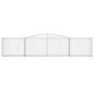 vidaXL Cestas de gaviones 20 uds forma de arco hierro 400x50x80/100 cm vidaXL Cestas de gaviones 20 uds forma de arco hierro 400x50x80/100 cm