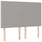 vidaXL Cama box spring con colchón tela gris claro 140x200 cm vidaXL Cama box spring con colchón tela gris claro 140x200 cm