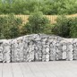 vidaXL Cestas de gaviones 4 uds forma de arco hierro 400x50x80/100 cm vidaXL Cestas de gaviones 4 uds forma de arco hierro 400x50x80/100 cm