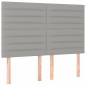 vidaXL Cama box spring con colchón tela gris claro 140x190 cm vidaXL Cama box spring con colchón tela gris claro 140x190 cm