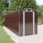 vidaXL Cobertizo jardín acero galvanizado marrón oscuro 192x606x223 cm vidaXL Cobertizo jardín acero galvanizado marrón oscuro 192x606x223 cm