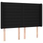 vidaXL Cama box spring colchón y luces LED tela negro 140x190 cm vidaXL Cama box spring colchón y luces LED tela negro 140x190 cm
