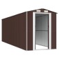 vidaXL Cobertizo jardín acero galvanizado marrón oscuro 192x606x223 cm vidaXL Cobertizo jardín acero galvanizado marrón oscuro 192x606x223 cm