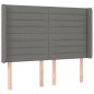 vidaXL Cama box spring colchón y luces LED tela gris oscuro 140x200 cm vidaXL Cama box spring colchón y luces LED tela gris oscuro 140x200 cm