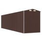 vidaXL Cobertizo jardín acero galvanizado marrón oscuro 192x772x223 cm vidaXL Cobertizo jardín acero galvanizado marrón oscuro 192x772x223 cm