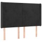vidaXL Cama box spring colchón y LED terciopelo negro 140x200 cm vidaXL Cama box spring colchón y LED terciopelo negro 140x200 cm