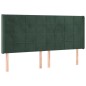 vidaXL Cama box spring colchón y LED terciopelo verde oscuro 180x200cm vidaXL Cama box spring colchón y LED terciopelo verde oscuro 180x200cm