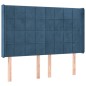 vidaXL Cama box spring colchón y LED terciopelo azul oscuro 140x190 cm vidaXL Cama box spring colchón y LED terciopelo azul oscuro 140x190 cm