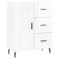 vidaXL Aparador alto madera contrachapada blanco brillo 69,5x34x180 cm vidaXL Aparador alto madera contrachapada blanco brillo 69,5x34x180 cm