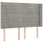 vidaXL Cama box spring colchón y LED terciopelo gris claro 140x200 cm vidaXL Cama box spring colchón y LED terciopelo gris claro 140x200 cm