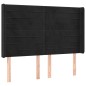 vidaXL Cama box spring colchón y LED terciopelo negro 140x200 cm vidaXL Cama box spring colchón y LED terciopelo negro 140x200 cm