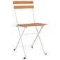 vidaXL Sillas cafetería plegables 8 uds acero y madera maciza acacia vidaXL Sillas cafetería plegables 8 uds acero y madera maciza acacia