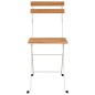 vidaXL Sillas cafetería plegables 8 uds acero y madera maciza acacia vidaXL Sillas cafetería plegables 8 uds acero y madera maciza acacia