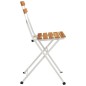 vidaXL Sillas cafetería plegables 8 uds acero y madera maciza acacia vidaXL Sillas cafetería plegables 8 uds acero y madera maciza acacia