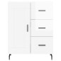 vidaXL Aparador alto madera contrachapada blanco brillo 69,5x34x180 cm vidaXL Aparador alto madera contrachapada blanco brillo 69,5x34x180 cm