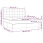 vidaXL Cama box spring colchón y LED terciopelo rosa 180x200 cm vidaXL Cama box spring colchón y LED terciopelo rosa 180x200 cm