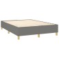 vidaXL Cama box spring con colchón tela gris oscuro 140x200 cm vidaXL Cama box spring con colchón tela gris oscuro 140x200 cm