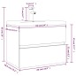 vidaXL Mueble de baño con lavabo madera contrachapada marrón roble vidaXL Mueble de baño con lavabo madera contrachapada marrón roble
