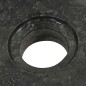 vidaXL Mueble tocador madera teca maciza con lavabo de mármol negro vidaXL Mueble tocador madera teca maciza con lavabo de mármol negro