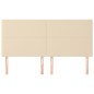 vidaXL Cabeceros 4 unidades de tela color crema 90x5x78/88 cm vidaXL Cabeceros 4 unidades de tela color crema 90x5x78/88 cm