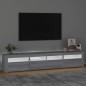 vidaXL Mueble de TV con luces LED gris Sonoma 210x35x40 cm vidaXL Mueble de TV con luces LED gris Sonoma 210x35x40 cm