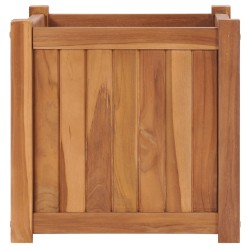 vidaXL Arriate elevado madera maciza de teca 40x40x40 cm