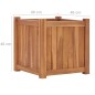 vidaXL Arriate elevado madera maciza de teca 40x40x40 cm vidaXL Arriate elevado madera maciza de teca 40x40x40 cm