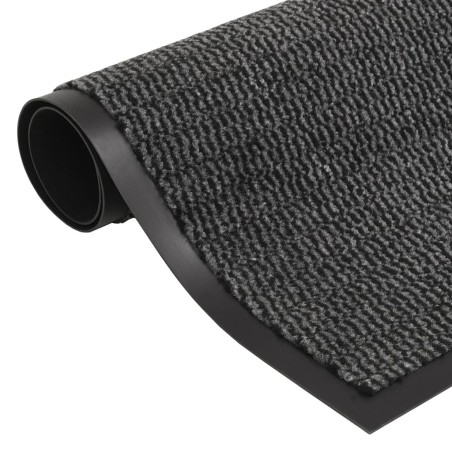 vidaXL Felpudo de nudo antracita 60x180 cm
