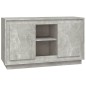 vidaXL Aparador de madera contrachapada gris hormigón 102x35x60 cm vidaXL Aparador de madera contrachapada gris hormigón 102x35x60 cm