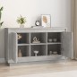 vidaXL Aparador de madera contrachapada gris hormigón 102x35x60 cm vidaXL Aparador de madera contrachapada gris hormigón 102x35x60 cm