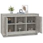 vidaXL Aparador de madera contrachapada gris hormigón 102x35x60 cm vidaXL Aparador de madera contrachapada gris hormigón 102x35x60 cm