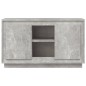vidaXL Aparador de madera contrachapada gris hormigón 102x35x60 cm vidaXL Aparador de madera contrachapada gris hormigón 102x35x60 cm