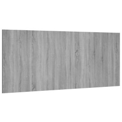 vidaXL Cabecero de cama madera contrachapada gris Sonoma 200x1,5x80 cm