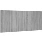 vidaXL Cabecero de cama madera contrachapada gris Sonoma 200x1,5x80 cm vidaXL Cabecero de cama madera contrachapada gris Sonoma 200x1,5x80 cm