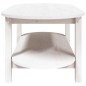 vidaXL Mesa de centro de madera maciza de pino blanco 110x55x45 cm vidaXL Mesa de centro de madera maciza de pino blanco 110x55x45 cm