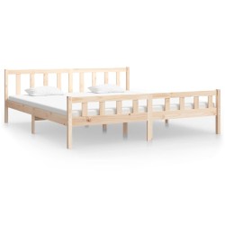 vidaXL Estructura de cama madera maciza 200x200 cm