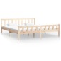 vidaXL Estructura de cama madera maciza 200x200 cm vidaXL Estructura de cama madera maciza 200x200 cm