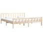 vidaXL Estructura de cama madera maciza 200x200 cm vidaXL Estructura de cama madera maciza 200x200 cm
