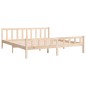 vidaXL Estructura de cama madera maciza 200x200 cm vidaXL Estructura de cama madera maciza 200x200 cm