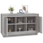 vidaXL Aparador de madera contrachapada gris Sonoma 102x35x60 cm