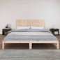vidaXL Cabecero de cama de pared madera maciza de pino 204x3x60 cm vidaXL Cabecero de cama de pared madera maciza de pino 204x3x60 cm