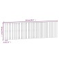 vidaXL Cabecero de cama de pared madera maciza de pino 204x3x60 cm vidaXL Cabecero de cama de pared madera maciza de pino 204x3x60 cm